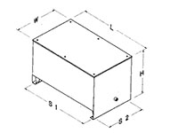 Dimensional Drawing for Open Top Hydraulic Reservoirs